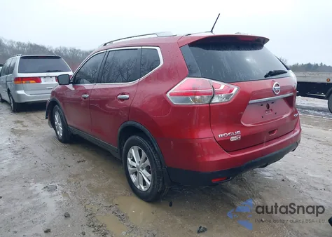 2015 Nissan Rogue Sv z USA, uszkodzony, nr VIN KNMAT2MV2FP572622